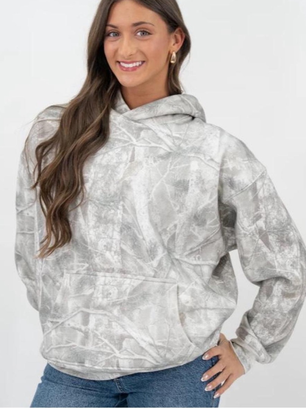 Abercrombie & Fitch oversized camo hoodie!